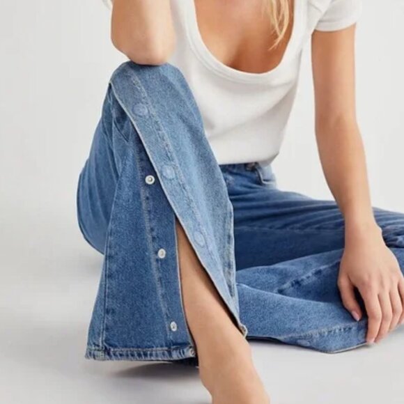 WE THE FREE x FREE PEOPLE Siren Flare High Rise Jeans - Picture 2 of 16